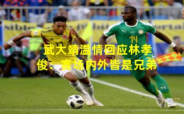 武大靖温情回应林孝俊：赛场内外皆是兄弟